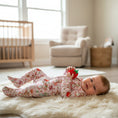 Load image into Gallery viewer, Miss Melody Mouse Zipper Romper