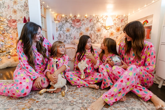 Women's Pink Tinsel Pines Pajamas