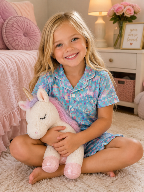 Uma Unicorn Two Piece Short Set