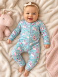 Load image into Gallery viewer, Uma Unicorn Zipper Romper
