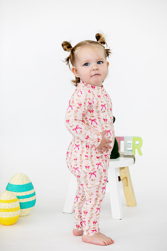 Preppy Bunny Zipper Pajama