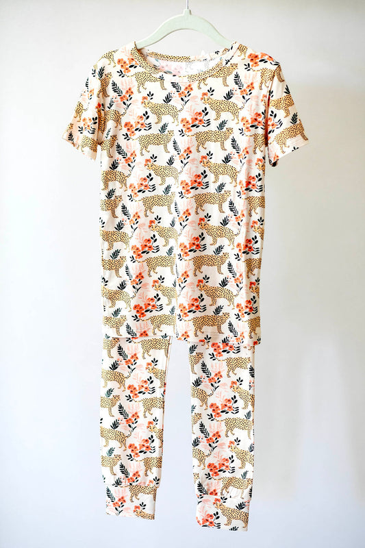 Girls Sunset Safari Two Piece Pajama Set