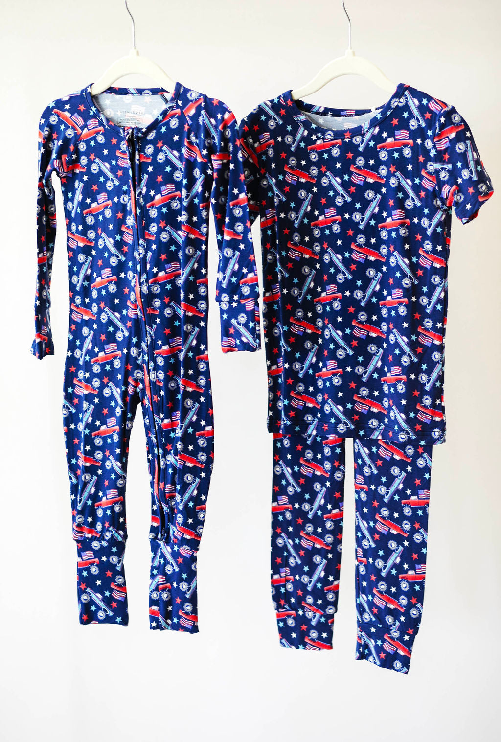 Stars & Stripes Zipper Pajama- 40% off. FINAL SALE.
