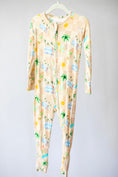 Load image into Gallery viewer, Retro Beach Zipper Pajama- Neutral

