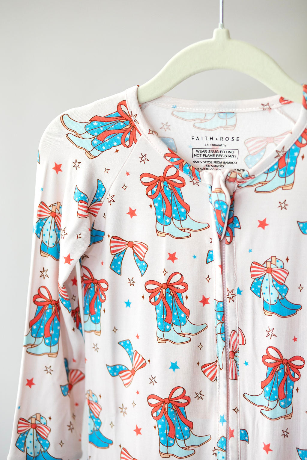 Boots & Bows Zipper Pajama