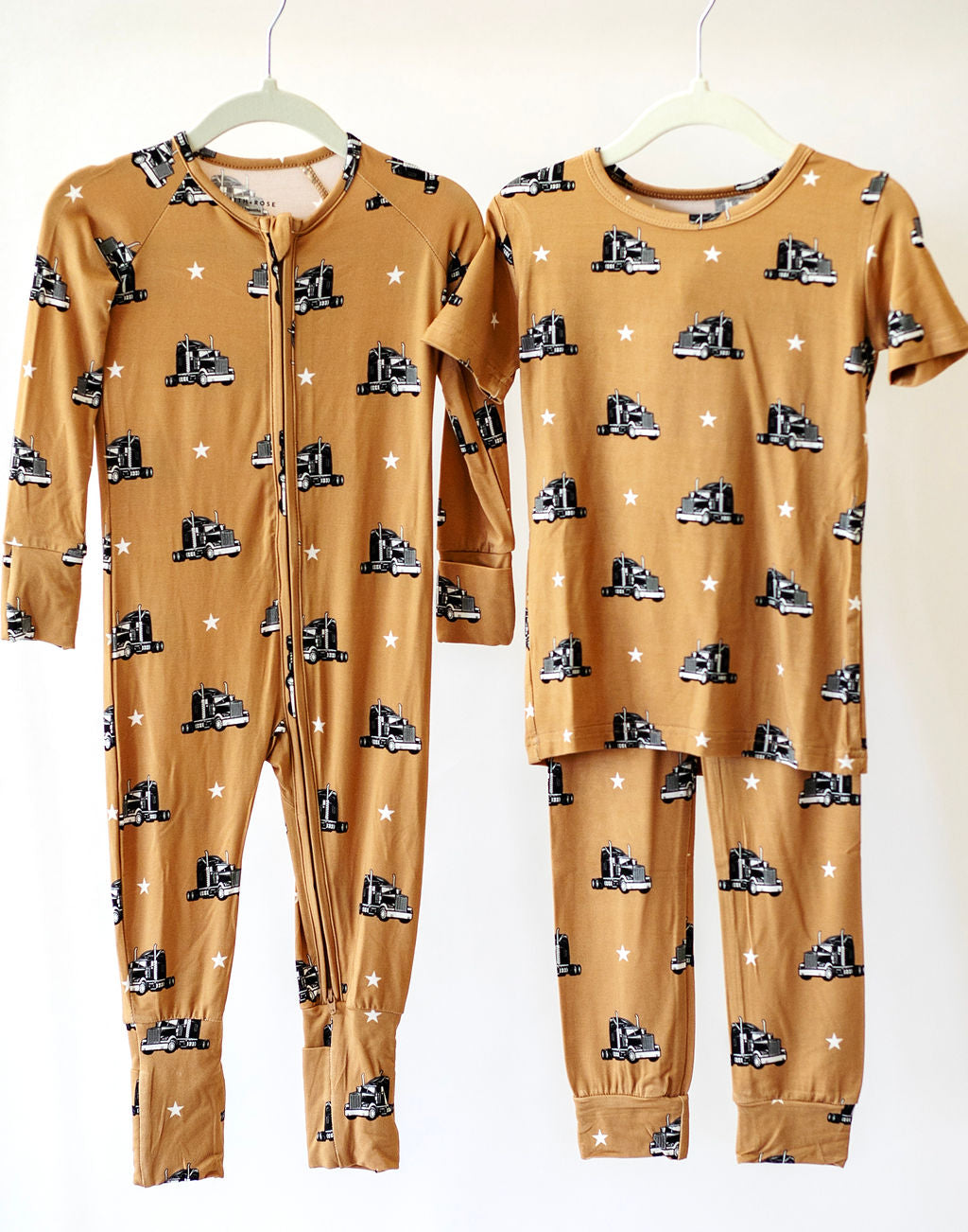 Boys 18-Wheeler Two Piece Pajama Set