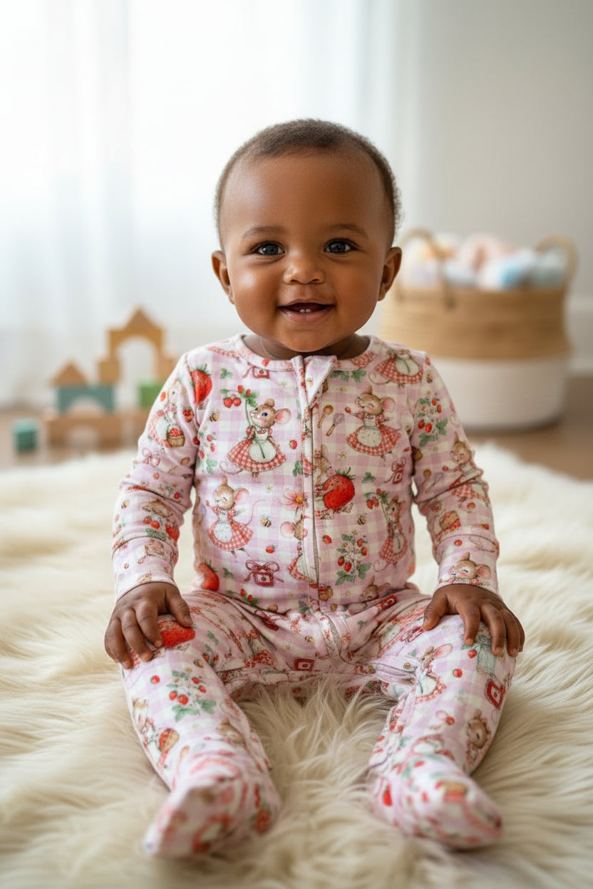 Miss Melody Mouse Zipper Romper