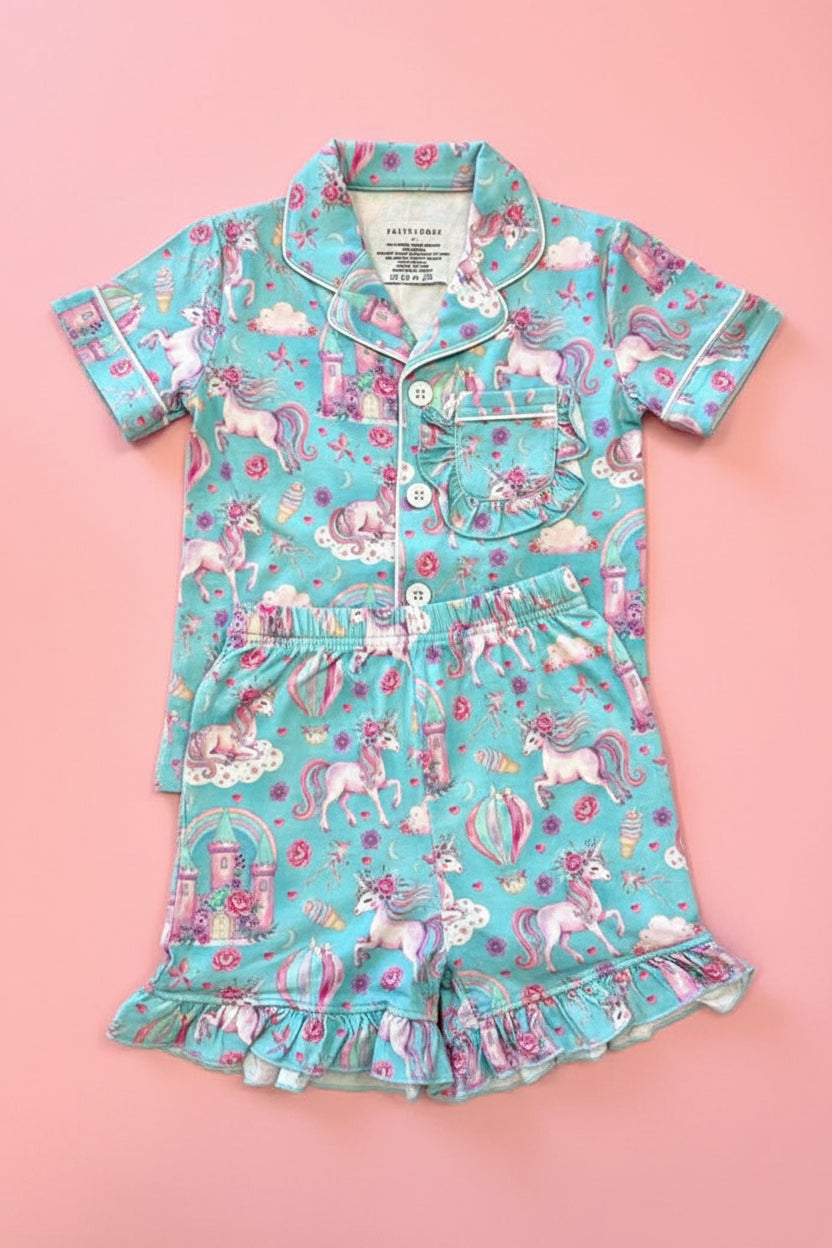 Uma Unicorn Two Piece Short Set