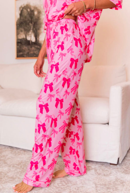 Women's Bow Print Pajamas