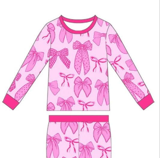 Pink Bow Pajamas - Toddler