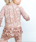 Load image into Gallery viewer, Baby Girl Ruffle Zipper Pajama
