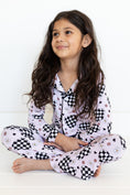 Load image into Gallery viewer, Girl's Groovy Heart Flare Pajamas
