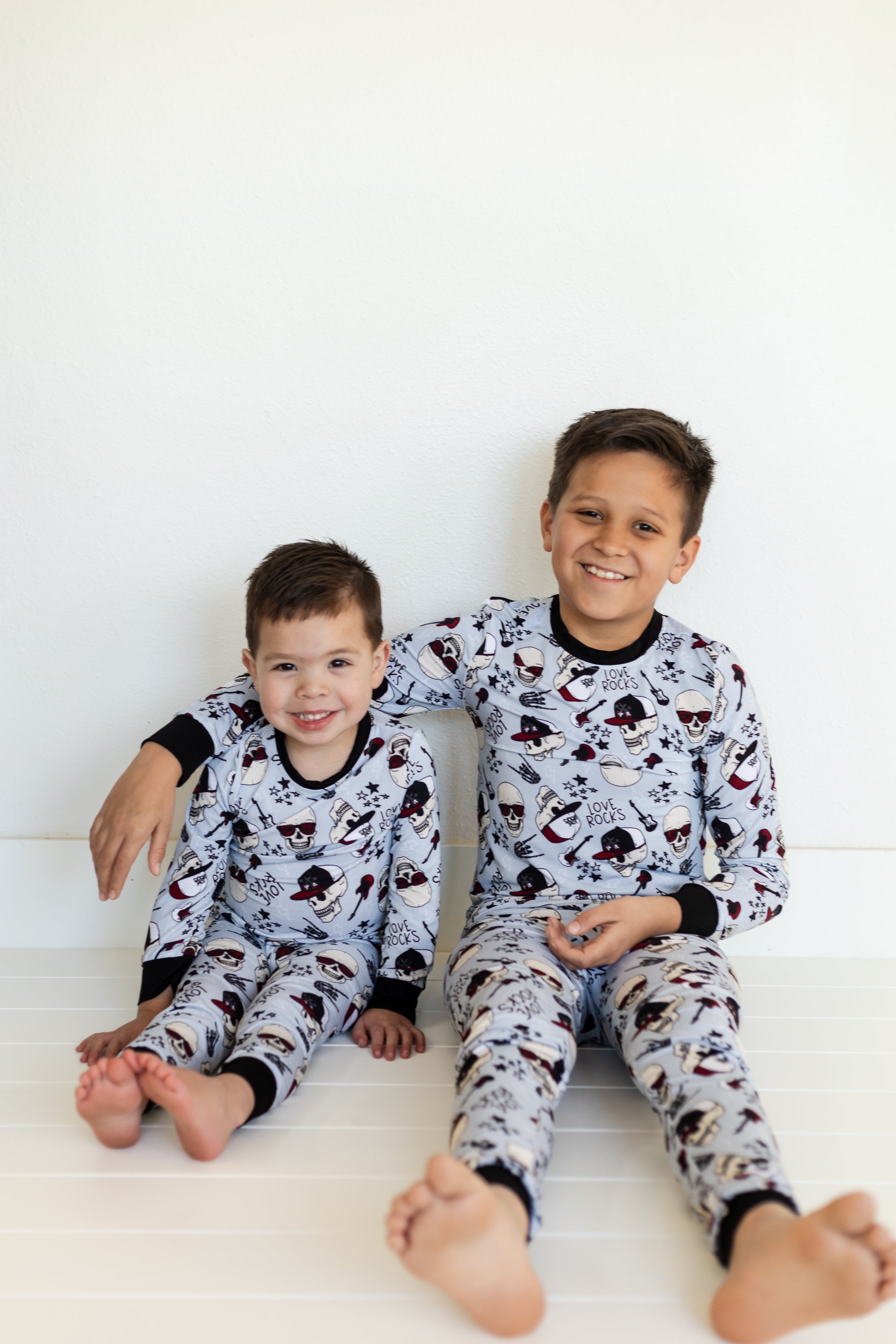 Boy's Rock n' Roll Heartbreaker Pajamas Two Piece Set