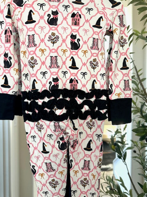 Moonlit Meows Zipper Pajama