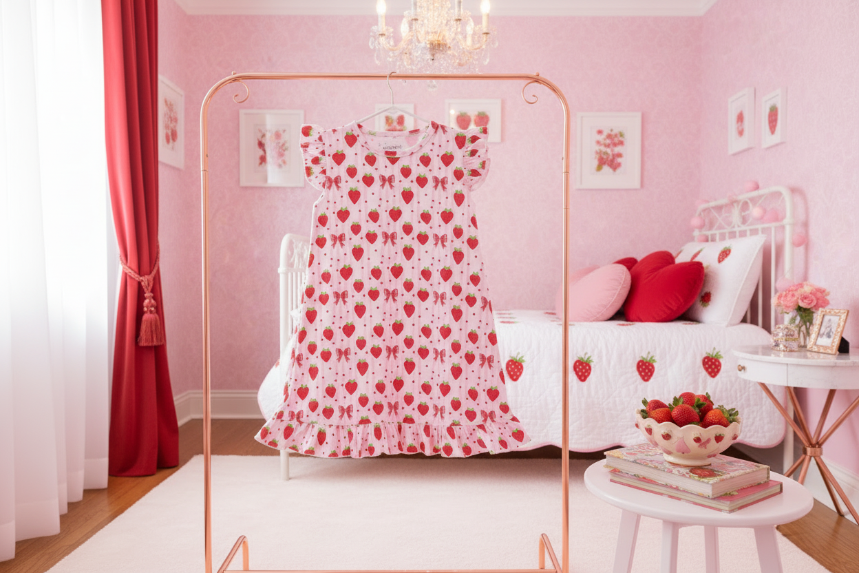 Berry Sweet Pajama Dress