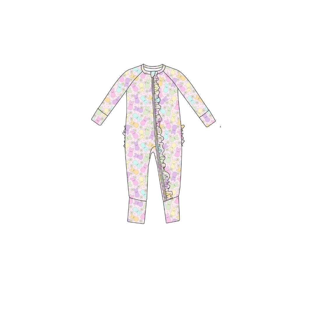 PEEPs zipper pajama
