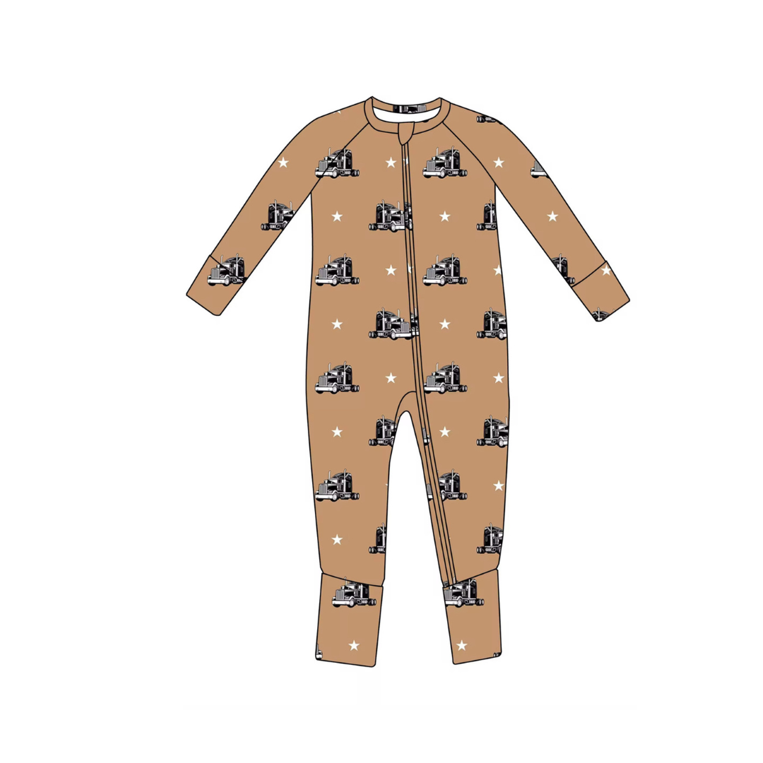 Boys 18-Wheeler Zippy Pajama